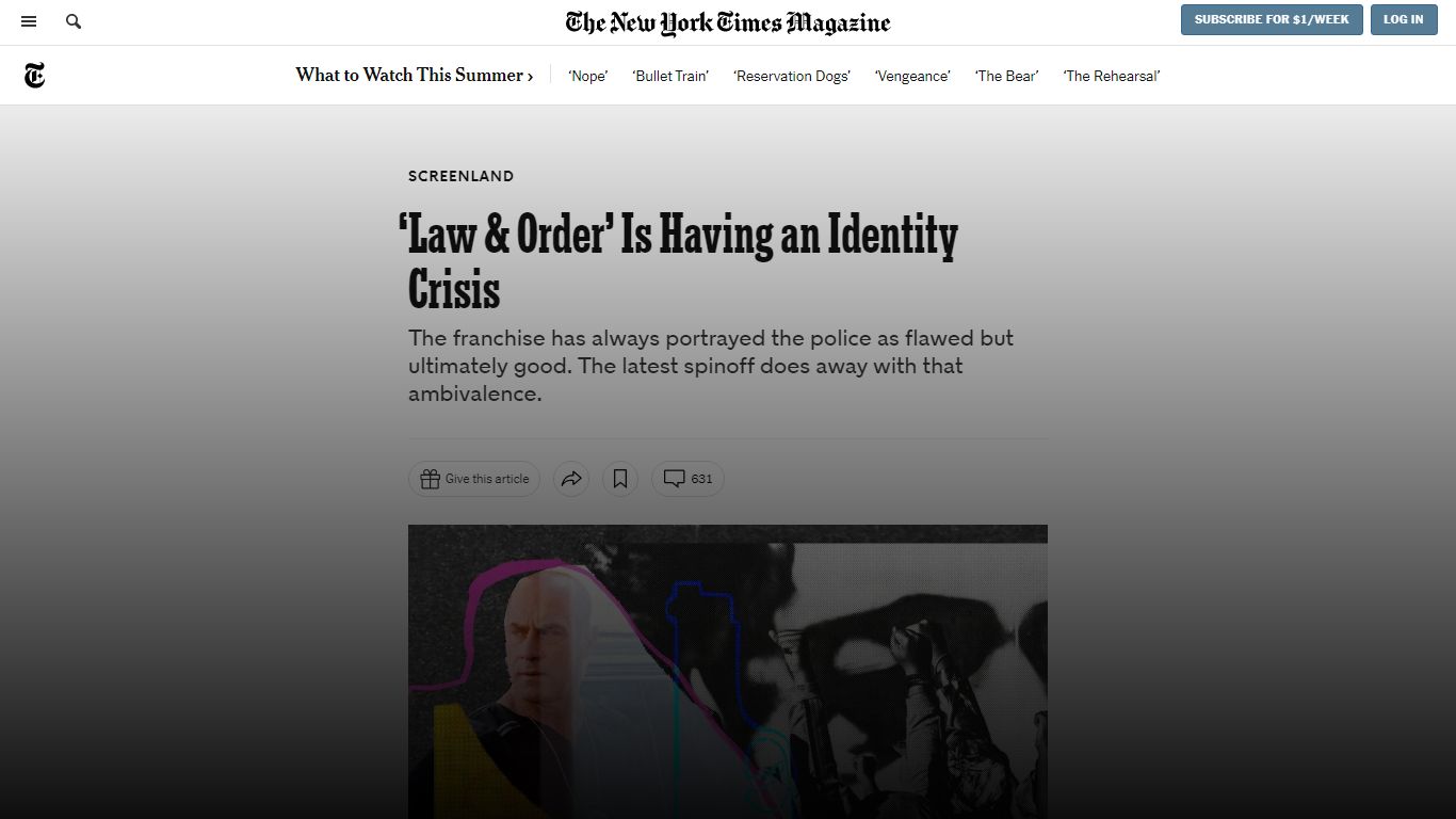 ‘Law & Order’ Is Having an Identity Crisis - The New York Times